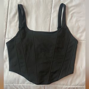 black corset top